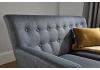 Grey Fabric Upholstered 2 Seater Sofa,Button Back,Retro Scandinavian Style 5